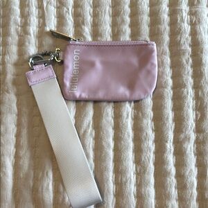 Lululemon Pink Wristlet Keychain